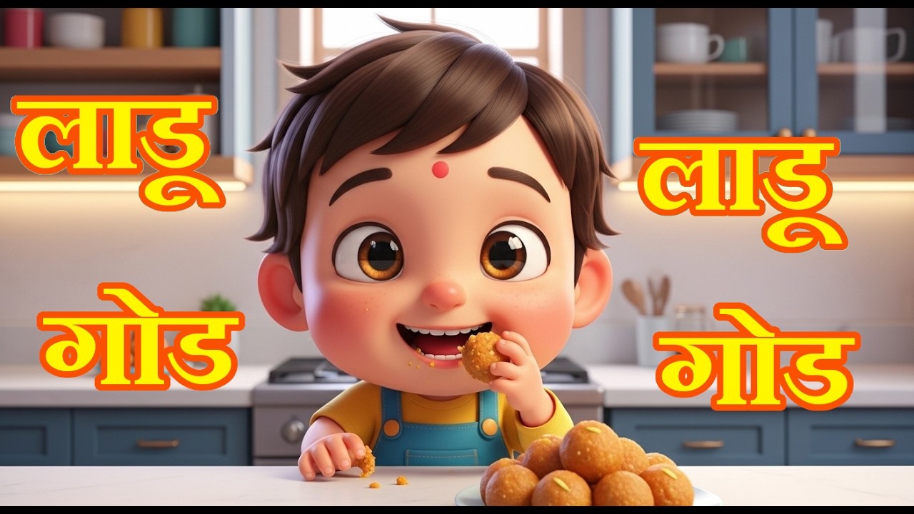 लाडू लाडू गोड गोड 🍡 | Marathi Kids Song | Fun Family Rhyme | Baby Star Playhouse