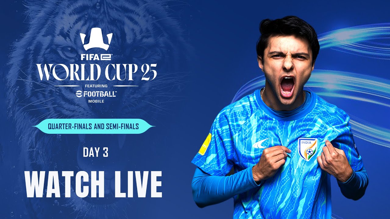 FIFAe World Cup 2025™ ft. eFootball™ Mobile | Team India | Quarter-finals & Semi-finals | LIVE