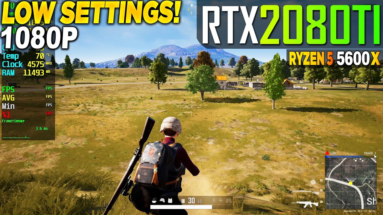 PUBG RTX 2080 Tİ + Ryzen 5 5600x - 1080p Very Low,