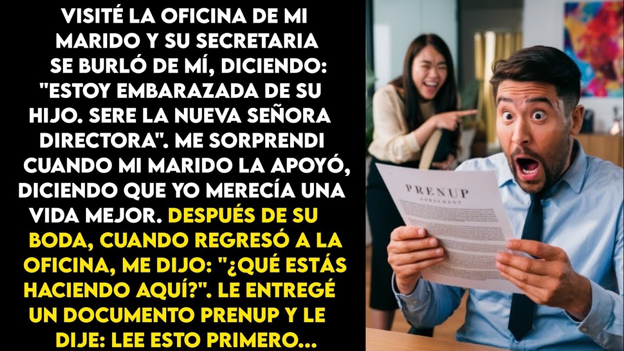 Visité la oficina de mi esposo, su secretaria afirma ser la 