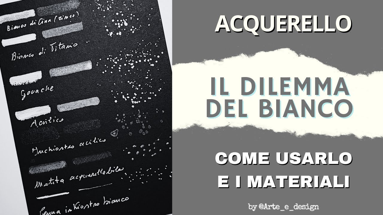 Il dilemma del bianco nell’acquerello. Come usarlo e i materiali adatti.