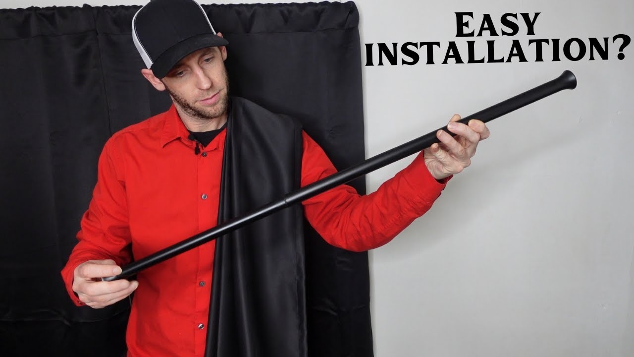 Amazon Basics Tension Curtain Rod (Installation and Review)