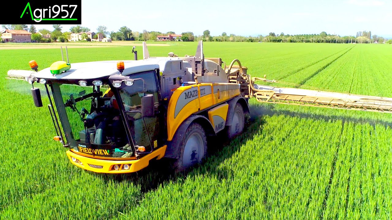 SPRAYING WHEAT: MAZZOTTI MAF 3180 & CLIMATE FIELDVIEW | TRATTAMENTO MULTIPLO FRUMENTO con FIELDVIEW