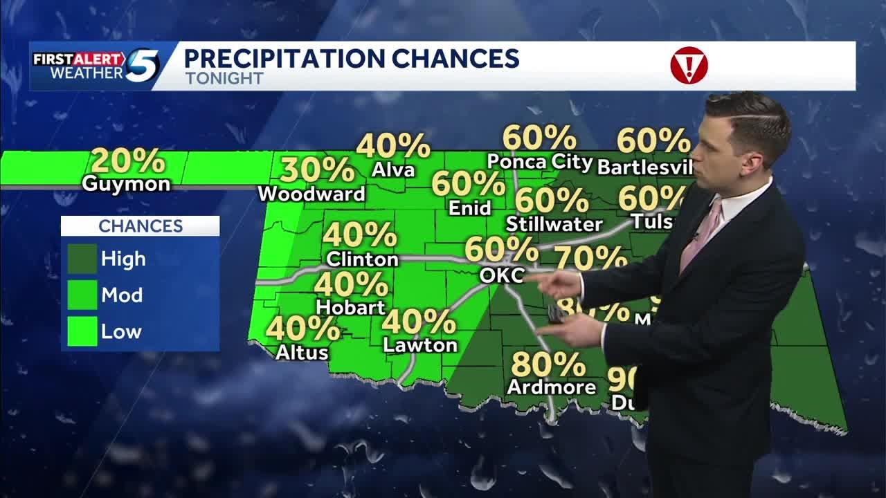 TIMELINE: Stormy weather with flooding potential remains for Oklahoma