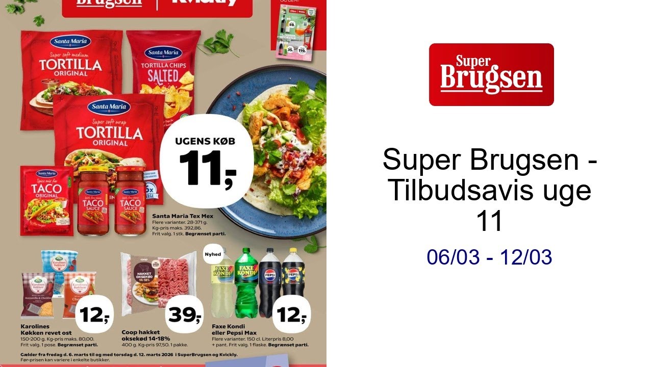 Super Brugsen - Tilbudsavis uge 11 06/03 - 12/03