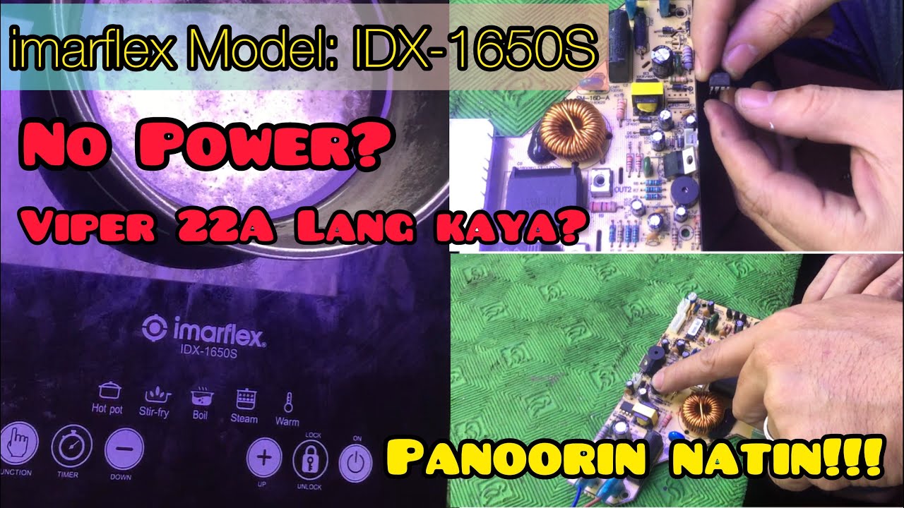 imarflex IDX-1650s Induction Cooker No Power | How to Repair Cooktop Induction Cooker