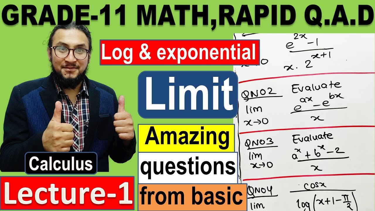 10.Grade-11  log and exponential limit || lecture-1 || NEB math ||watch in 1080p