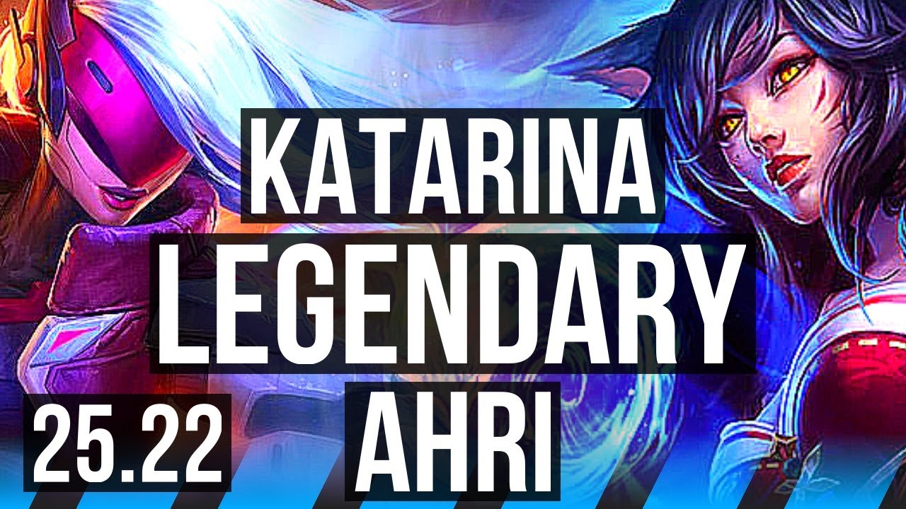 KATARINA vs AHRI (MID) | 11/0/3, Legendary | KR Master | 25.22