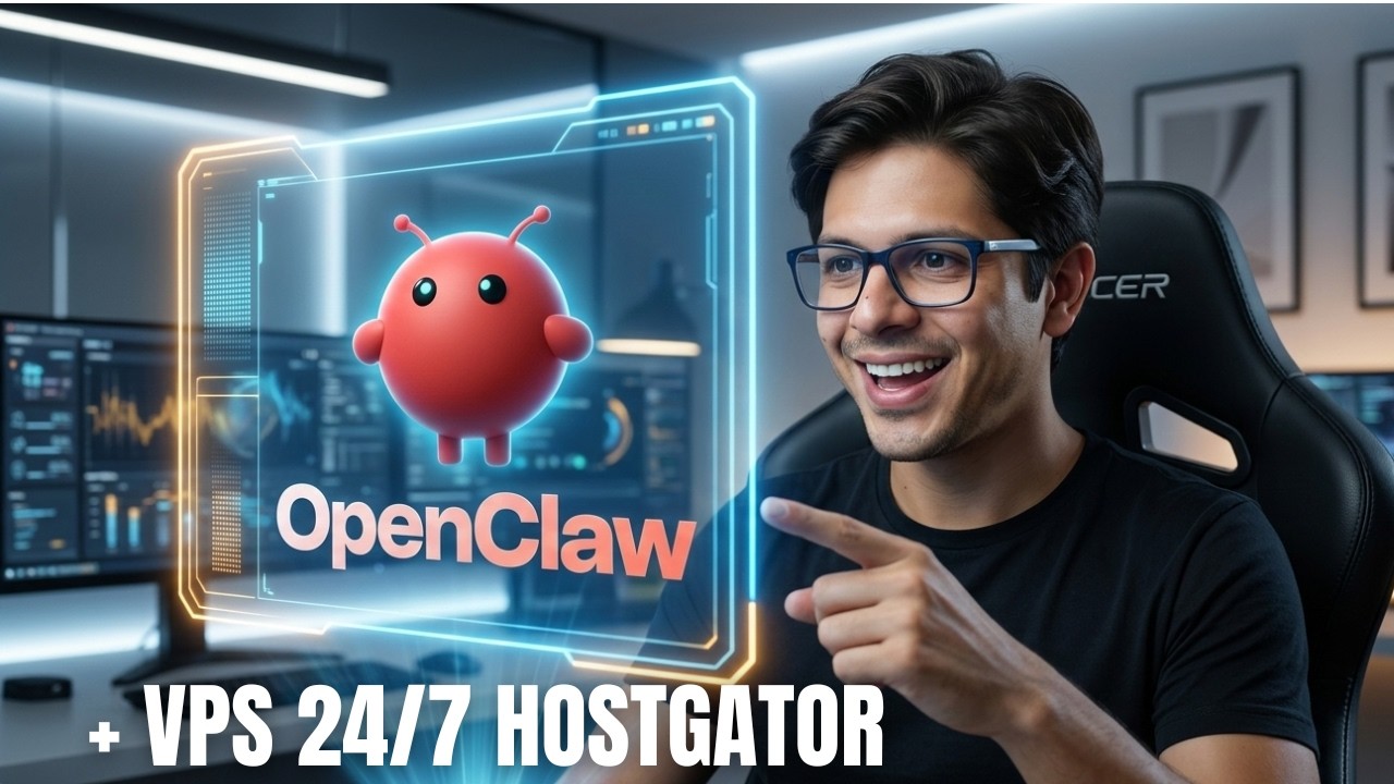 OPENCLAW: A IA QUE TRABALHA ENQUANTO VOCÊ DORME (com VPS HostGator) 🤖⚡