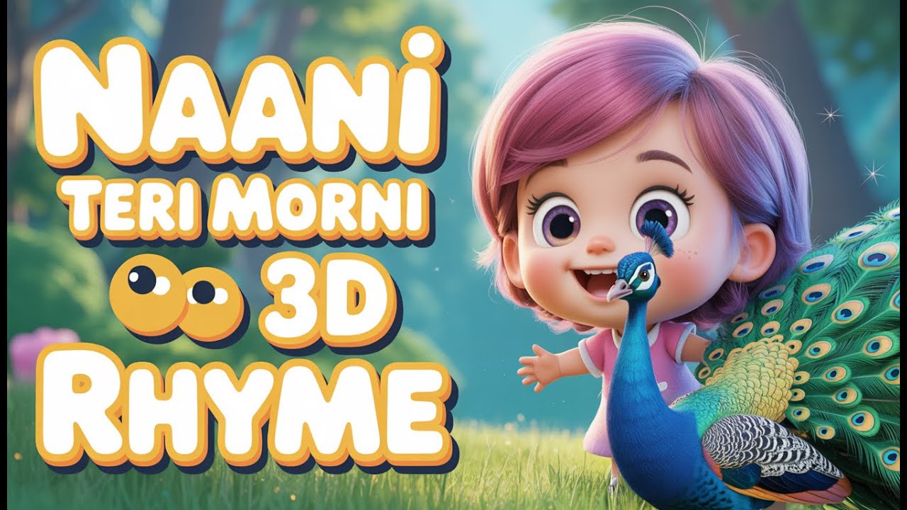 Naani Teri Morni 🦚Ko Mor le gaye🦚 | 3D Animated  Urdu Nursery Rhyme for Kids | @TheMagicBook-z3k
