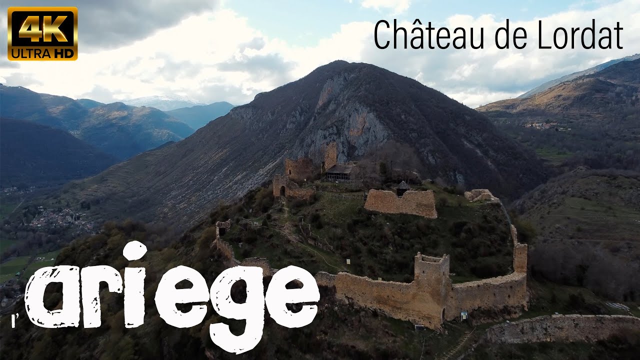 VUES DE L'ARIEGE - Drone 4K - Château de Lordat