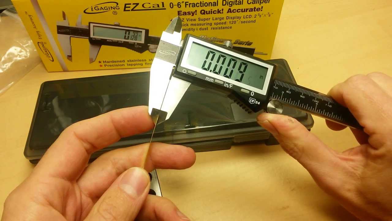 Обзор цифровых штангенциркулей (:7:) 2-е место: iGaging EZCal с функцией автоматического отключен...