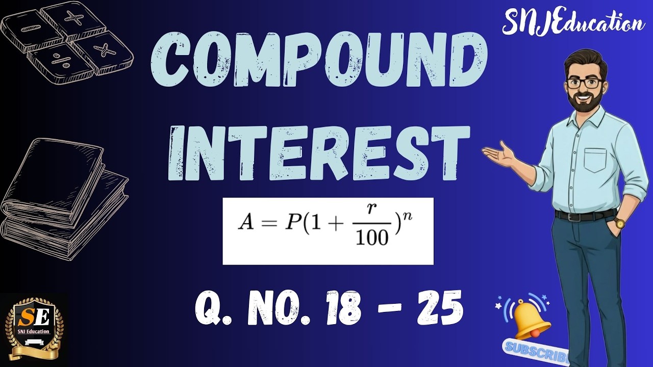 05 II Compound Interest II Solution Last part II Ex 6.1 Q No 18 to 25 II WBBSE Math Class 10 Ch 6