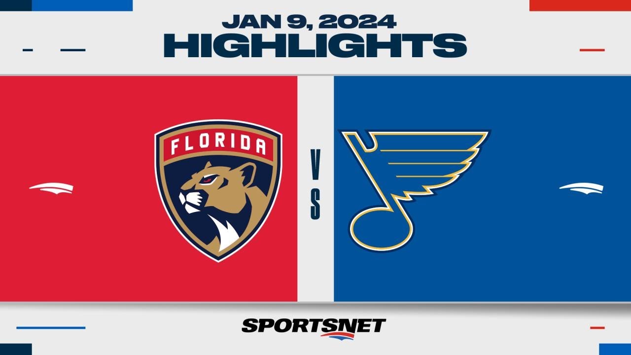 NHL Highlights | Panthers vs. Blues - January 9, 2024