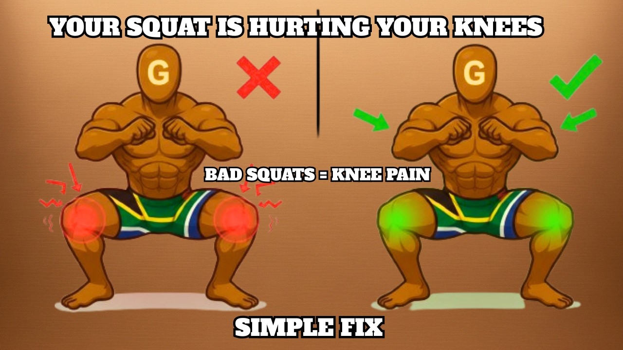 Your Squat is Hurting Your Knees(Here's the Simply Fix)
