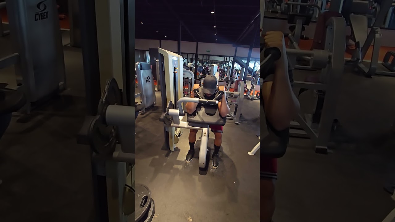 Maquina press frances para triceps