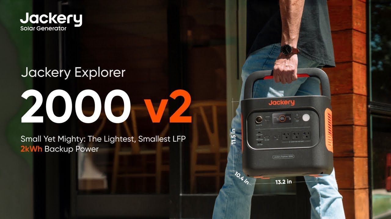 Small Yet Mighty | The Lightest, Smallest LFP 2kWh Backup Power! | Jackery Explorer 2000 v2