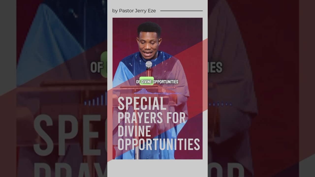 @PastorJerryEze  Prayers for Divine Opportunities.  #nsppd7amfireprayers