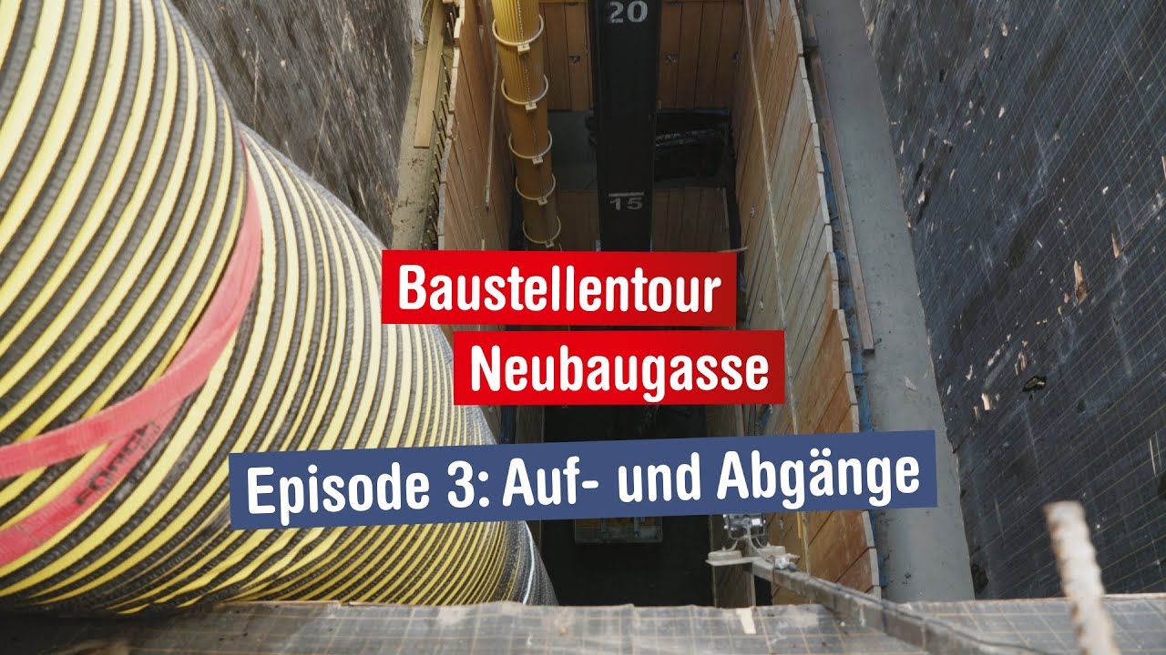 Baustellentour Neubaugasse: Von der Oberfl&auml;che in den Untergrund