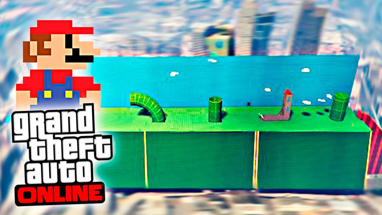 PARKOUR con COCHES EN EL MUNDO DE SUPER MARIO! - GTA V Online PS4 (GTA 5 Online Gameplay) | Zoko