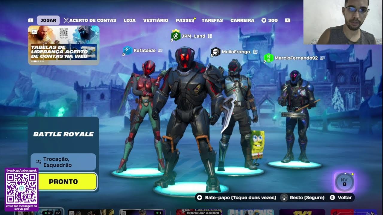 Nova Temporada de Fortnite e Pokémon Unite