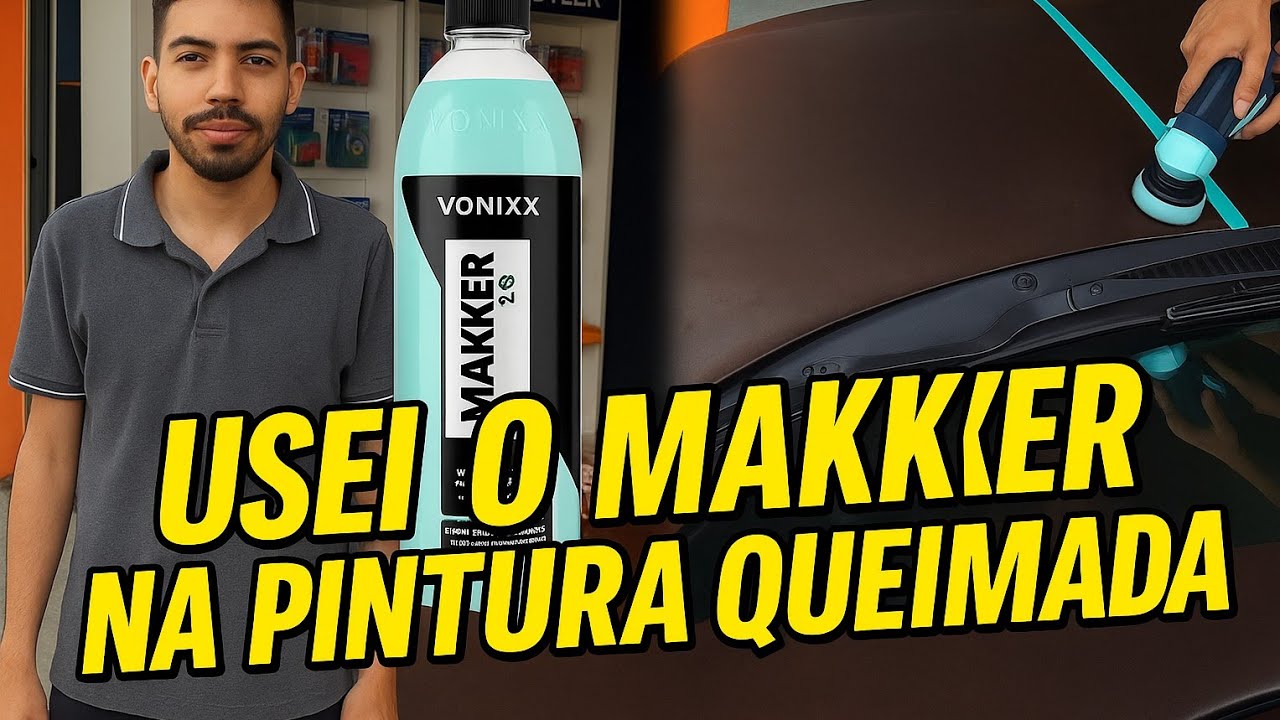 USEI O MAKKER DA #VONIXX NA PINTURA QUEIMADA 😱 #makker