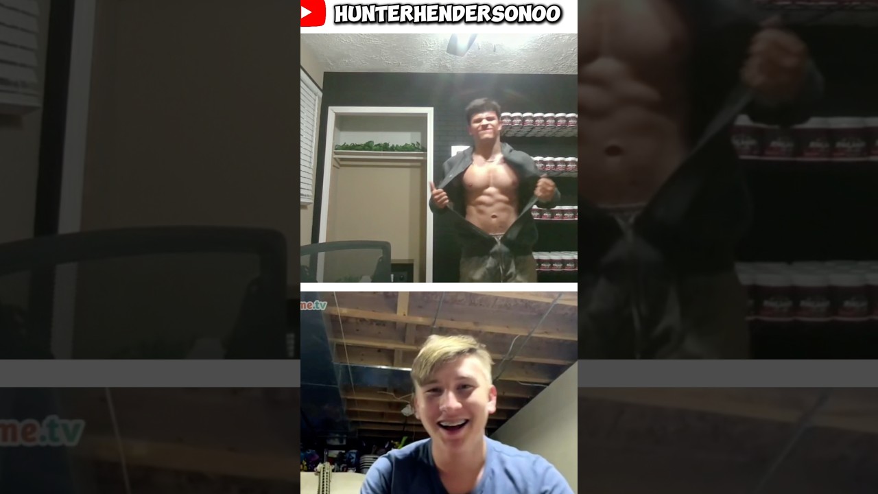 Bodybuilder goes on Omegle #gym #flexing #bodybuilding #sleeperbuild #cbum  #fitness #omegle #zyzz