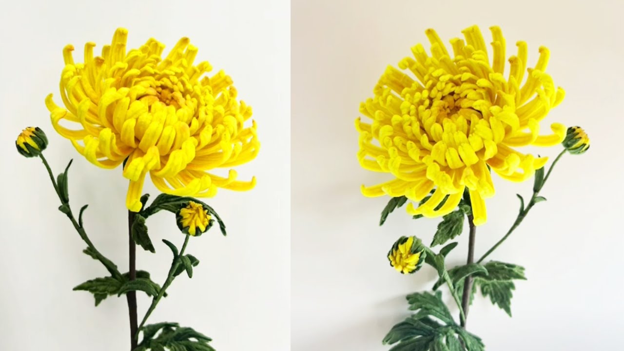 🌺 How to make Flower with pipe cleaners | Pipe Cleaner Craft | Chrysanthemum Pipe Cleaner Flower