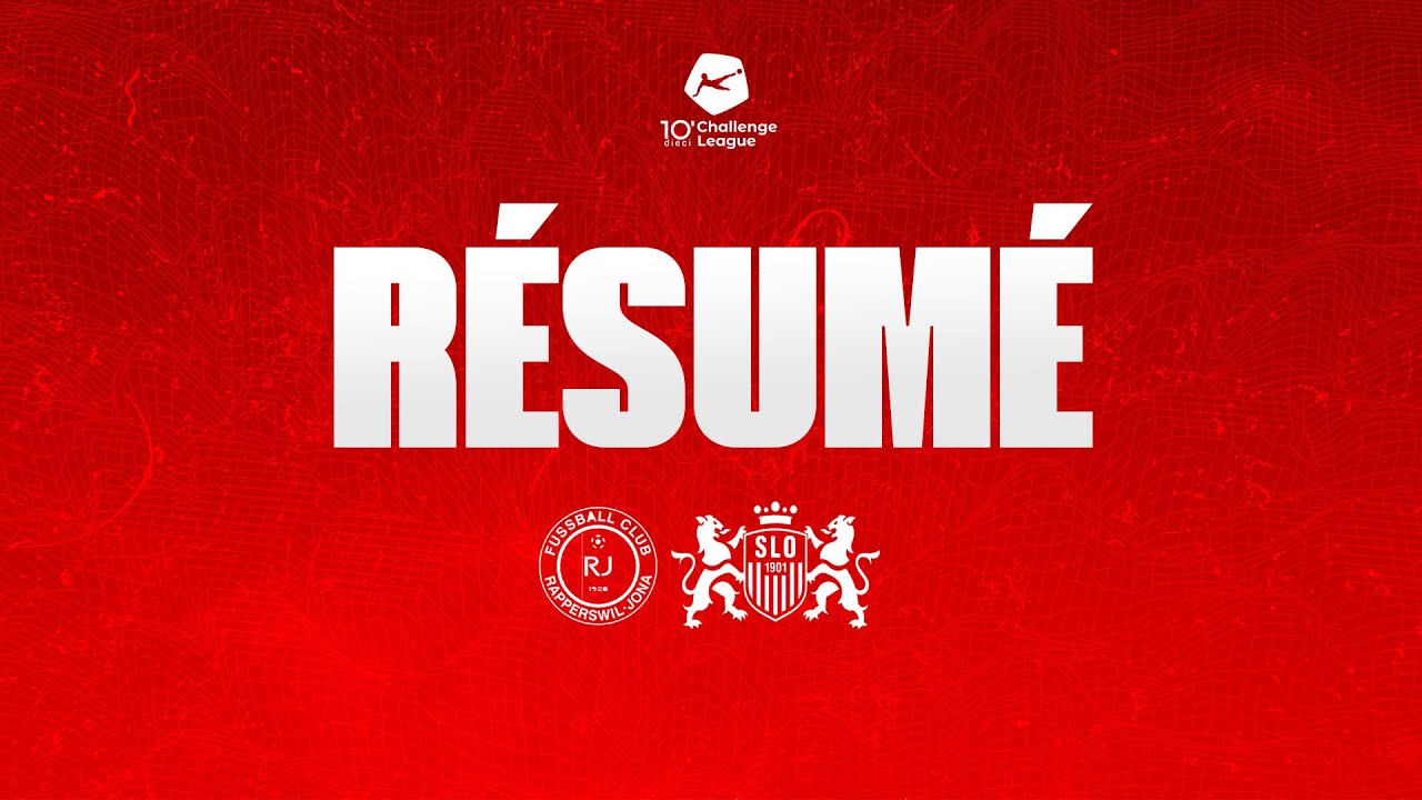 SLOTV: Match entre le FC Rapperswil-Jona et  le FC Stade Lausanne Ouchy