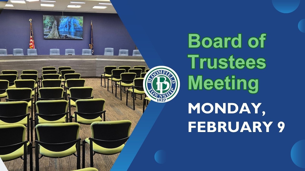 Bloomfield Township Wetlands and Planning Meeting February 16, 2026