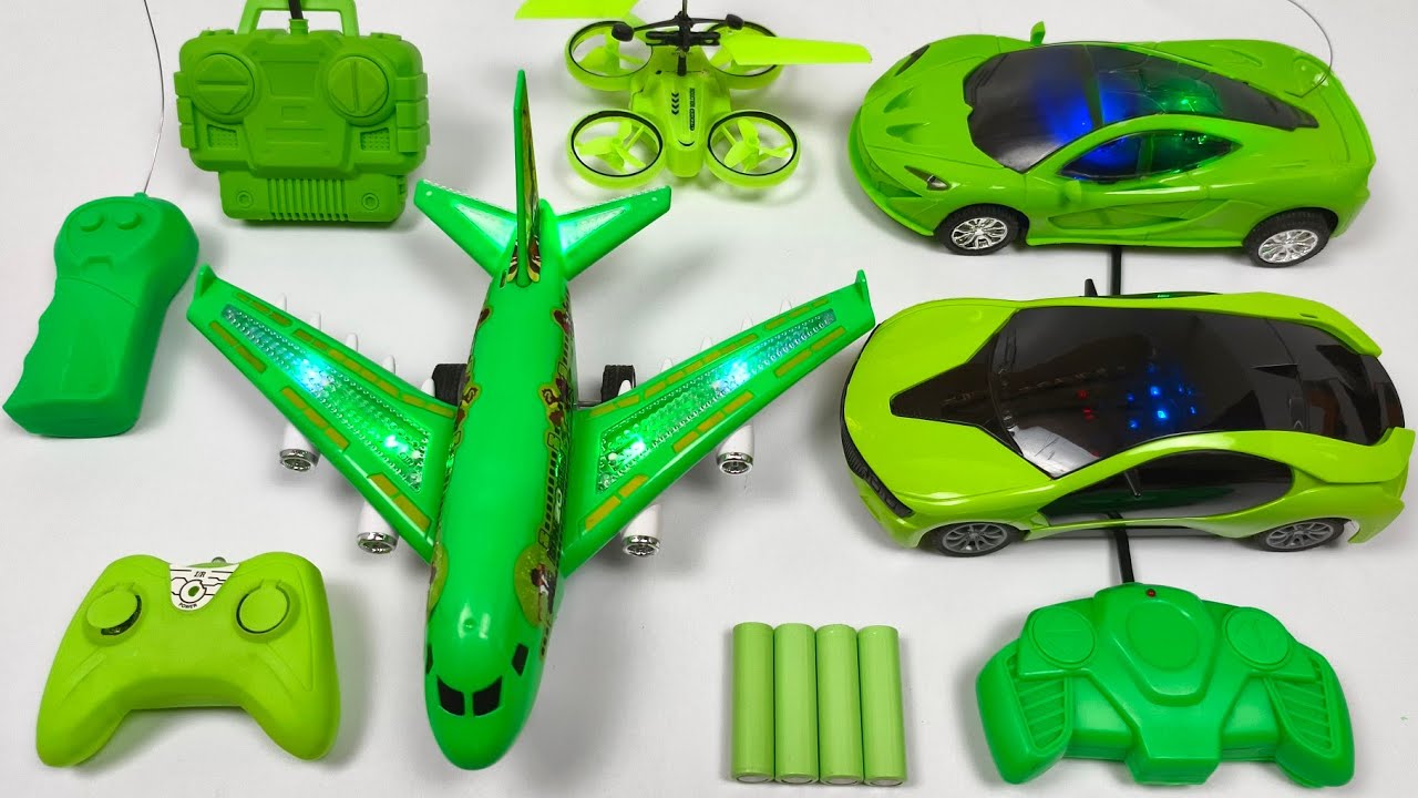 Unboxing AEROBUS RADIO CONTROL PLANE and Remote Control 3D FAMOUS CAR also SKY KING Rc Helicopter
