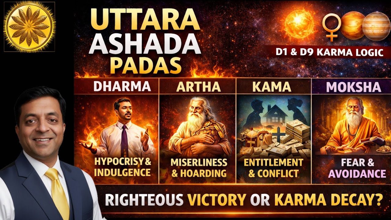 Uttara Ashada Nakshatra Padas: Ultimate Victory, Discipline & Sustainable Karma (D1&ndash;D9)