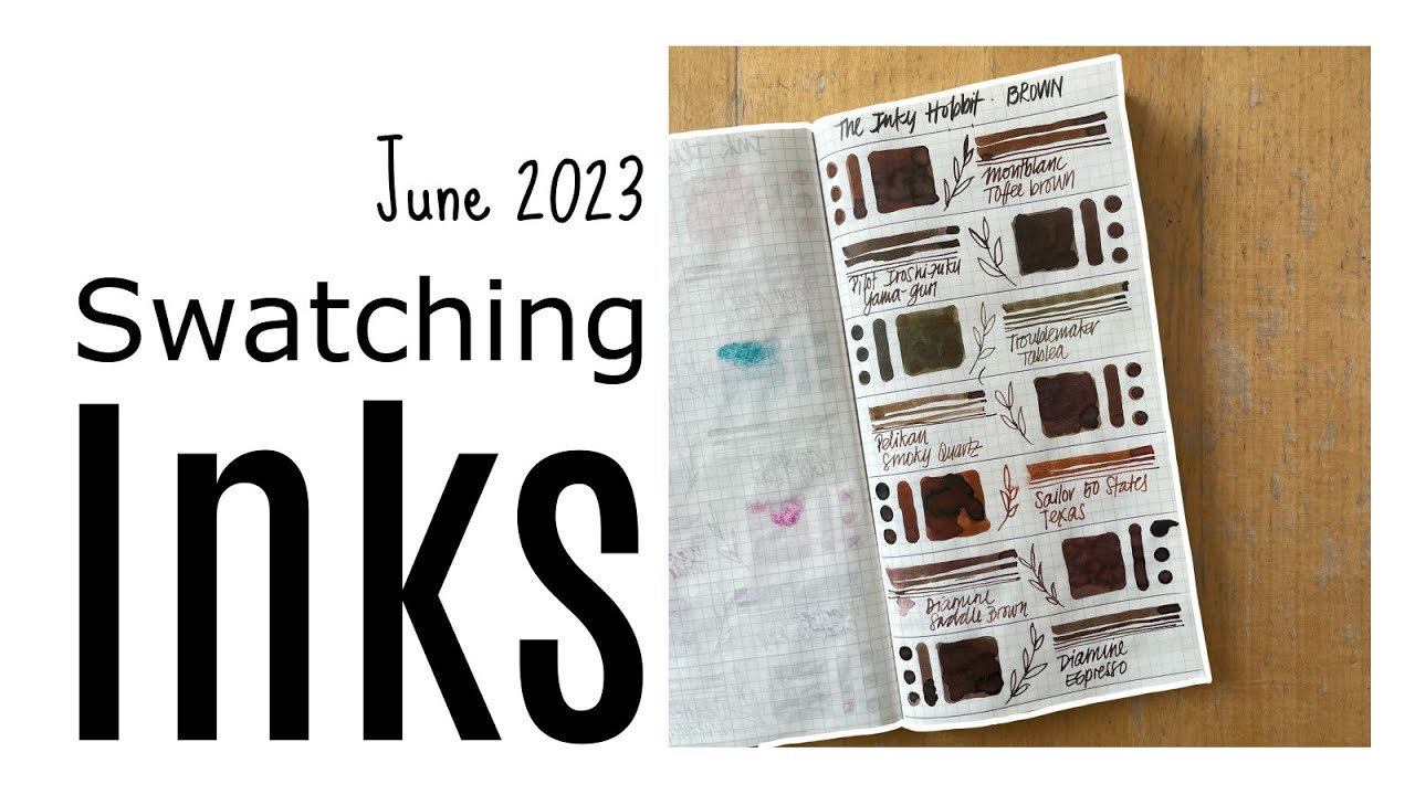 Ink Swatches with Friends: Exploring all the BROWN inks.