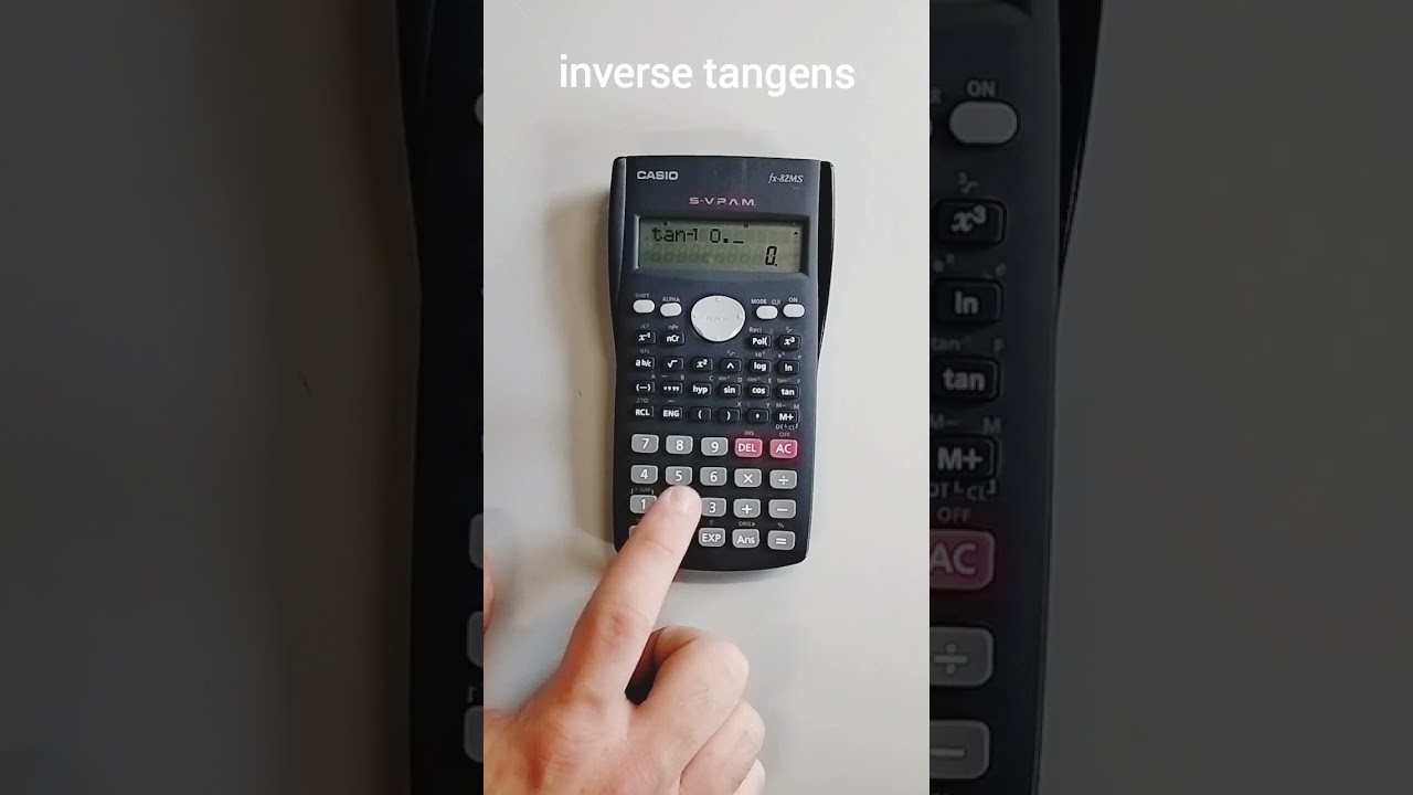 Ligo: de inverse tangens gebruiken met een rekenmachine
