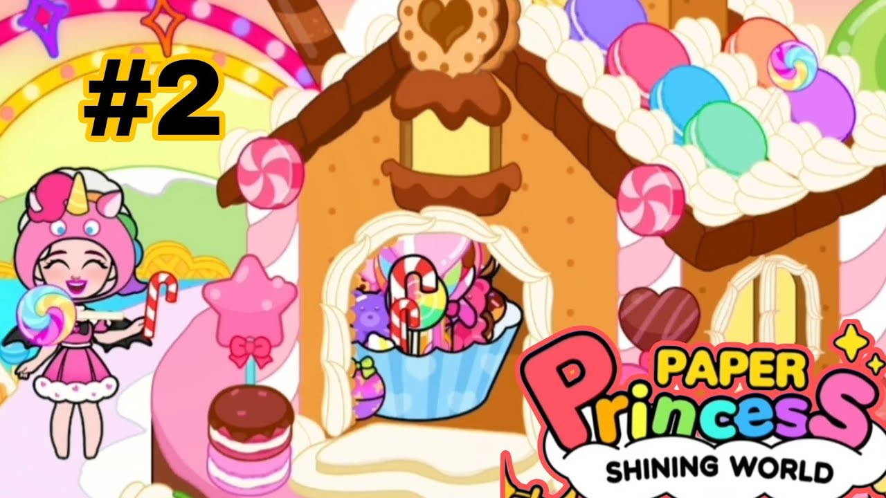 Visitei o Mundo Doce no Paper Princess Shining World Jogo Fofo e Novo Vídeo com voz