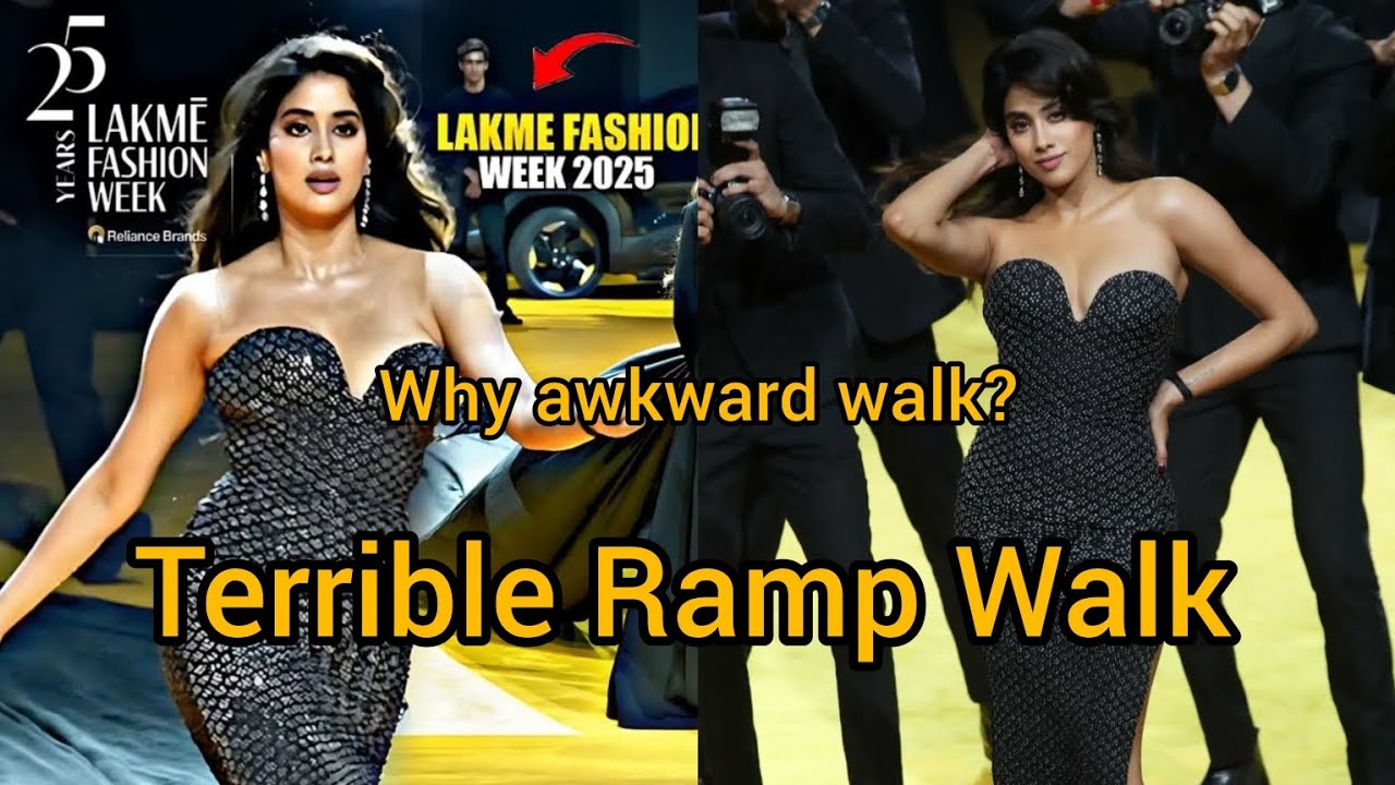 Janhvi Kapoor's HORRIBLE Ramp Walk | Lakme Fashion Week 2025 | NEPOTISM STRIKES AGAIN?