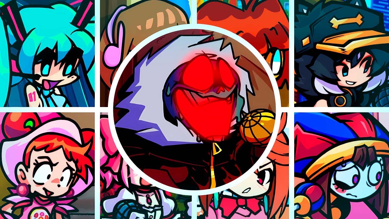 RED DEMON O but Every Turn a Different Character Sings🎙 (FRIDAY NIGHT DUSTIN)