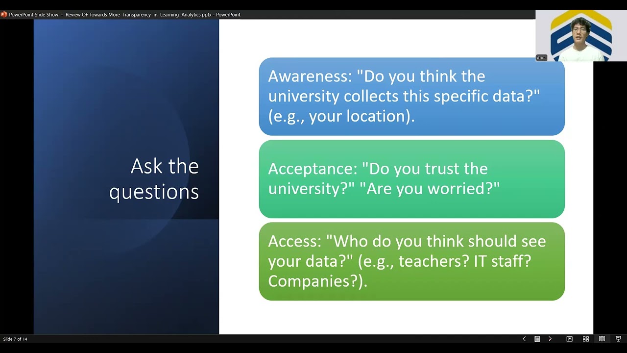 Review of the journal Learning Analysis on How to Collect data