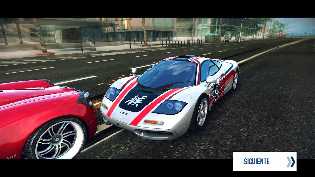 Asphalt 8, McLaren F1 XP-5 MAX PRO, Barcelona, -10, -12 and -13 seconds lead