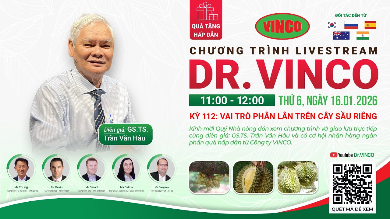 DR.VINCO #112: VAI TRÒ PHÂN LÂN TRÊN SẦU RIÊNG