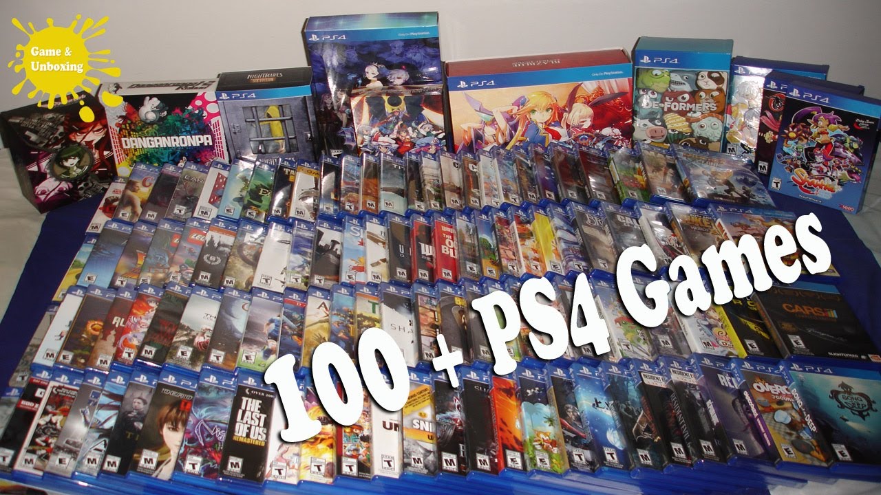 My PS4 Game Collection (Over 100+ Games) + Top 5 PS4 Games