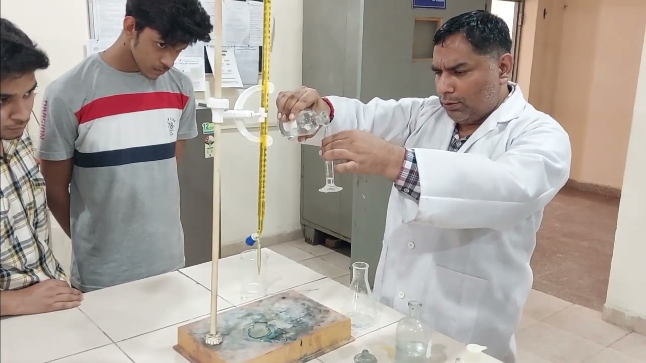 EXPERIMENT: TO DETERMINE THE IRON CONTENT IN THE GIVEN SAMPLE OF WATER.