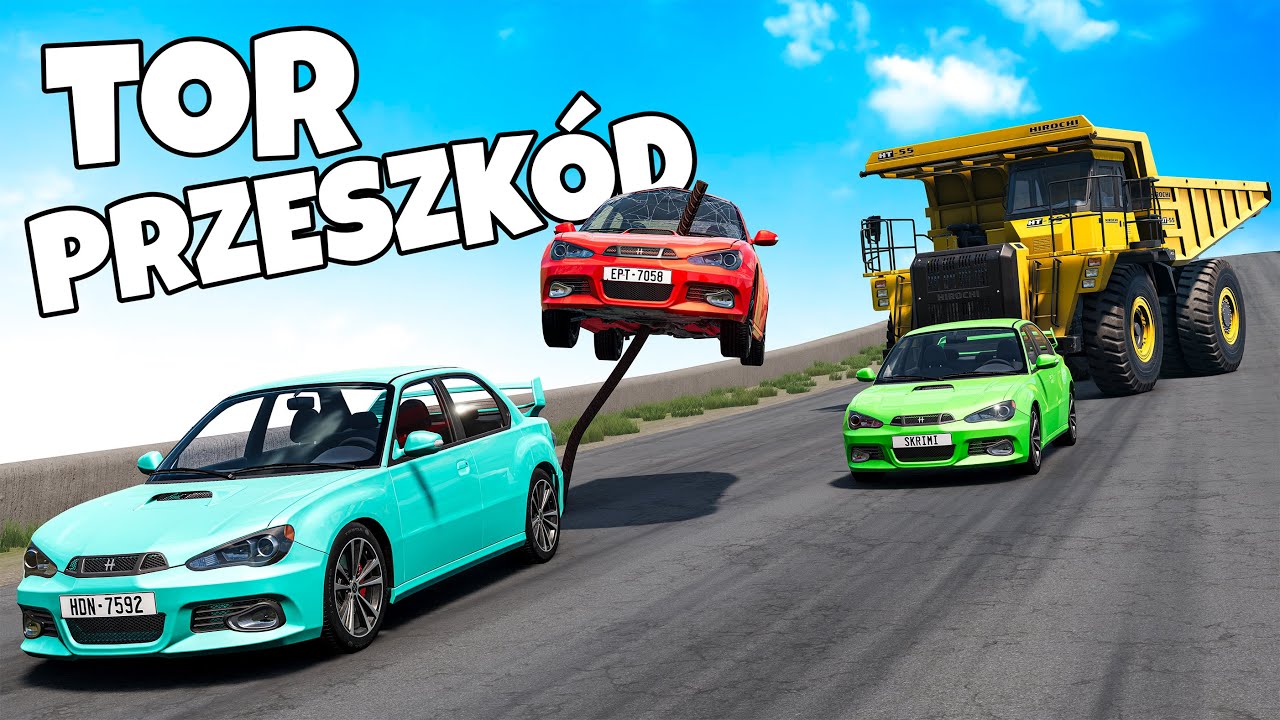 ❄️ NOWY TOR PRZESZKÓD Z WIDZAMI!? KTO DOJEDZIE! | BeamNG Drive |