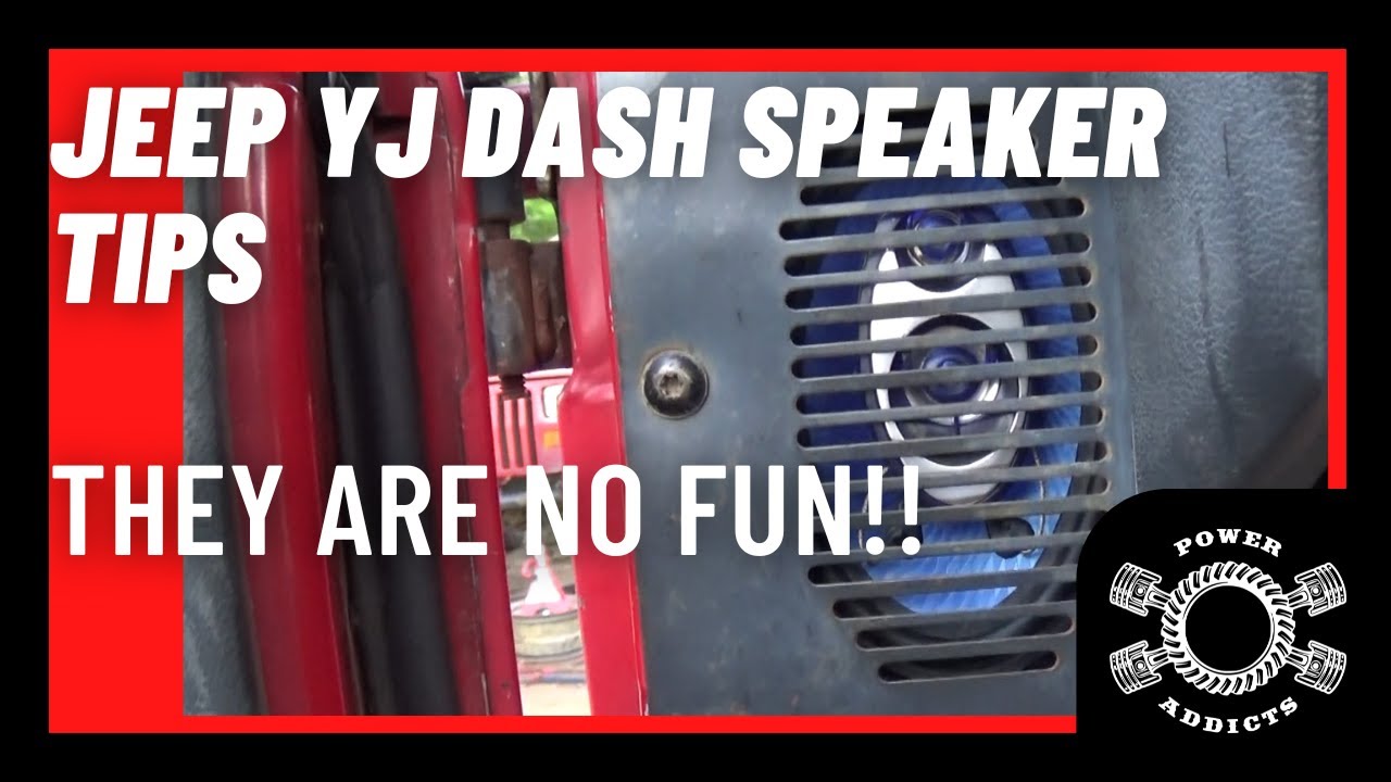 YJ Dash Speaker install tips #poweraddictscrew #jeepwrangleryj #jeepyj
