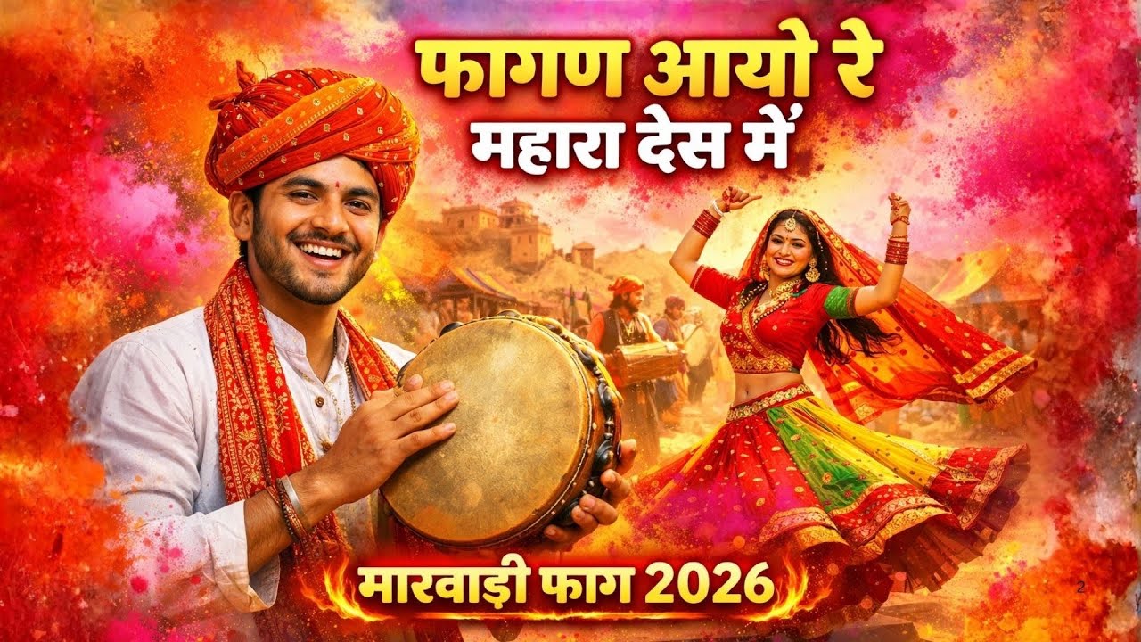 New Version : फ़ाग़ण आयो रे… म्हारे देश में… Rajsthani Fagan Geet With Deshi Dhol : Rajsthani Music 