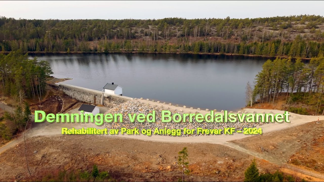 Rehabilitert demning ved Borredalsvannet (2024)