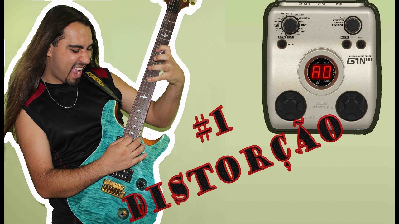 #1 Distorção Patch na Zoom G1  - Maycon Priorato