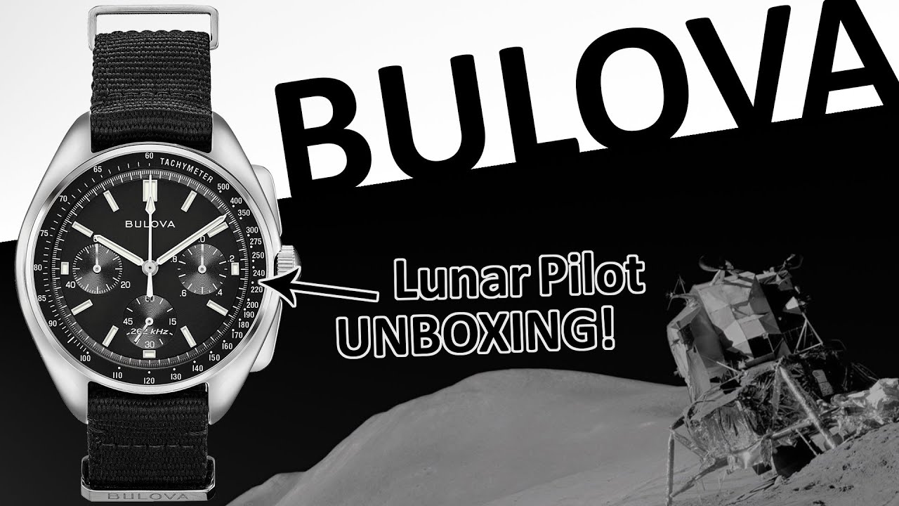 Unboxing the BULOVA Lunar Pilot Chronograph Watch with NATO Strap!