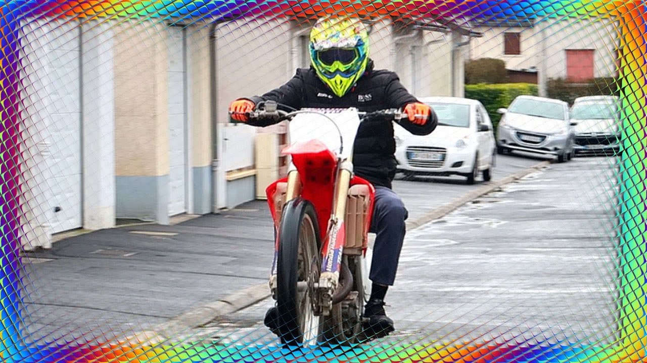 JE TENTE DES WHEELINGS AVEC MA 450 CRF !!!