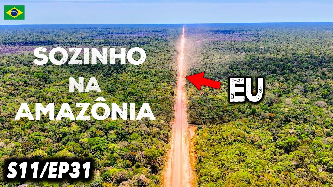 [BR-319] ATRAVESSEI a FLORESTA AMAZÔNIA SOZINHO de MOTO - S11/EP31